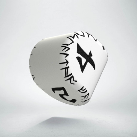 D4 RUNIC DIE White & Black by Q-workshop new unusual unique rare shape dice 