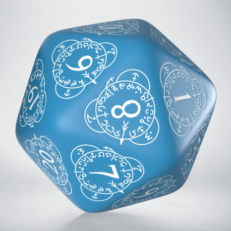 Single Opaque Blue d20