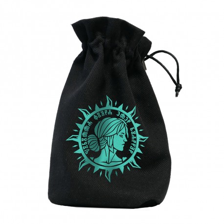 Emerald - limited edition drawstring bag in green kimono silk