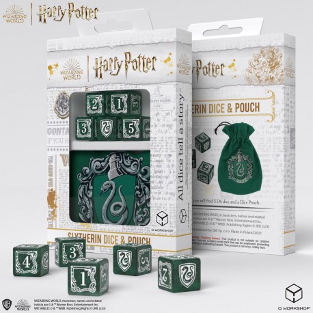 Harry Potter Dice Set Slytherin Modern Dice Set - White (7) – Amuzzi