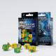 Classic RPG Yellow & green & red Dice Set (7)