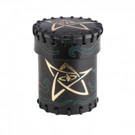 Call of Cthulhu Black & green-golden Leather Dice Cup