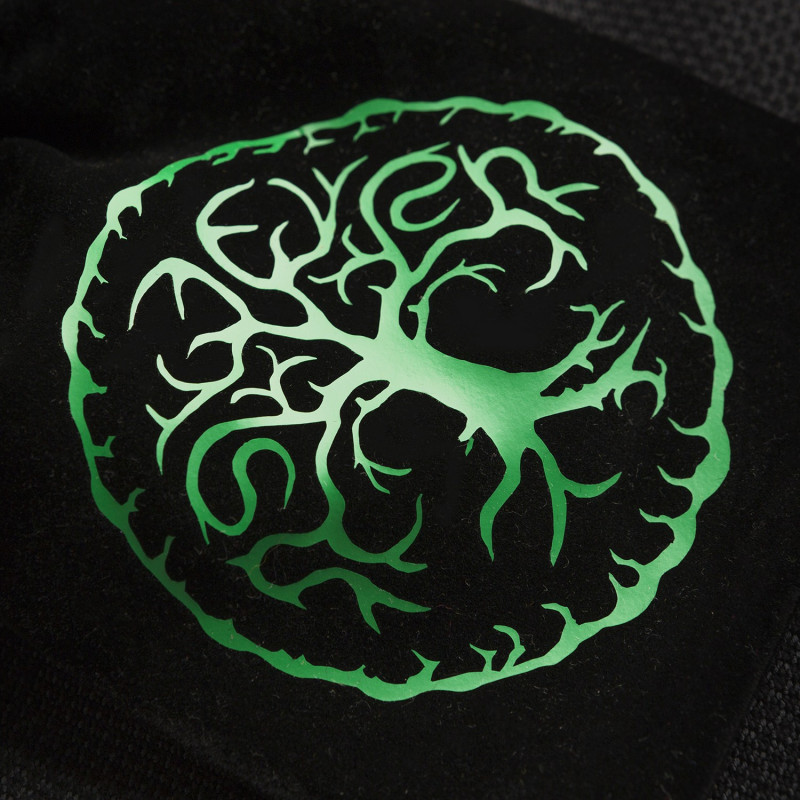 Forest Black & green Velour Dice Bag Q-Workshop