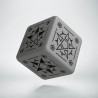 D6 Pentagram Gray & black Die (1)