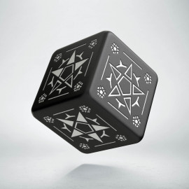 D6 Pentagram Black & white Die (1)