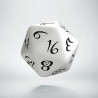 D20 Classic White & black Die (1)