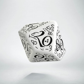 thumbnail image 2 of D12 ELVISH BLACK & WHITE DIE 2 of 12