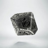 D100 Elvish Translucent & black Die (1)