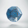 D12 Elvish Translucent & blue Die (1)