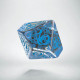 D100 Elvish Translucent & blue Die