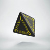 D4 Runic Black & yellow Die (1)