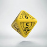 D8 Steampunk Yellow & black Die (1)