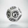 D12 Dragons White & black Die (1)