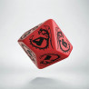 D10 Dragons Red & black Die (1)