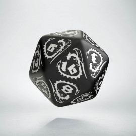 Q-Workshop Level Counter D20 Oversize Dice 20 Sided Die White/Black QWS 20LEV02 