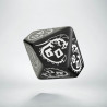 D100 Dragons Black & white Die (1)