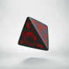 D4 Dragons Black & red Die