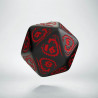 D20 Dragons Black & red Die (1)