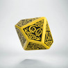 D100 Celtic 3D Yellow & black Die (1)