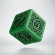 D6 Celtic 3D Green & black Die