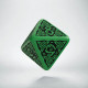 D8 Celtic 3D Green & black Die