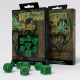 Kości RPG Celtyckie 3D Zielono-czarne (7)