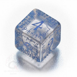 D6 Elvish Translucent & blue Die (1)
