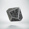 D100 Dwarven Gray & black Die (1)