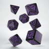 COC Horror on the Orient Express Black & purple Dice Set