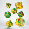 Classic RPG Yellow & green & red Dice Set