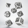 Dwarven White & black Dice Set