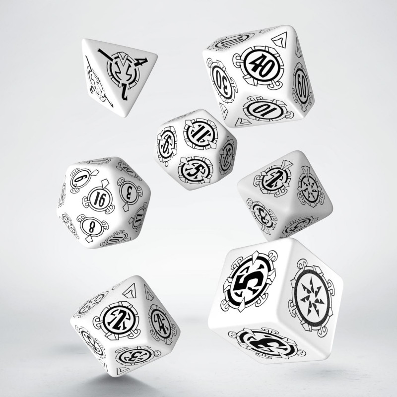 Q WORKSHOP Pathfinder Second Darkness RPG Ornamented Dice Set 7 Polyhedral Pieces 