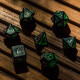 Elvish Black & glow-in-the-dark Dice Set (7)