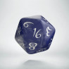 D20 Classic Cobalt & white Die (1)