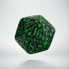 D20 Forest Green & black Die (1)