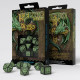 Kości RPG Celtyckie 3D Czarno-zielone