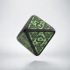 D8 Celtic 3D Revised Black & Green Die