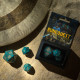  RuneQuest Turquoise & gold Expansion Dice (3) 