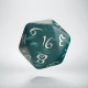 D20 Classic Stormy & white Die (1)