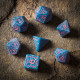Kości RPG Runiczne Arktyczno-różowe (7)