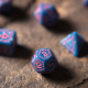 Kości RPG Runiczne Arktyczno-różowe (7)