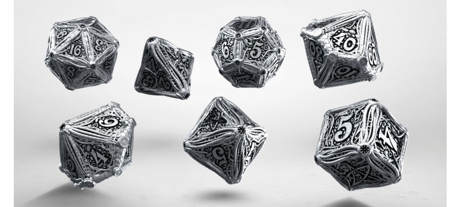 Metal Call of Cthulhu RPG Dice Set 7 Polyhedral PC for sale online 