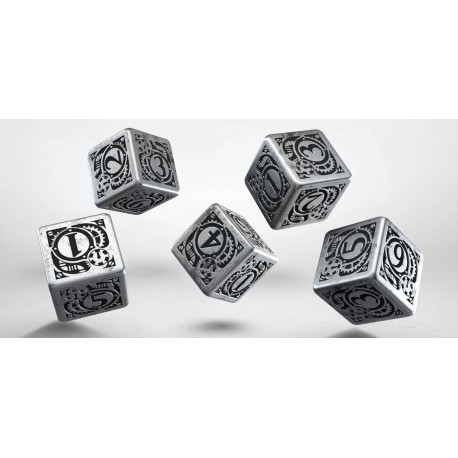 Metal Steampunk 5D6 Dice (5)