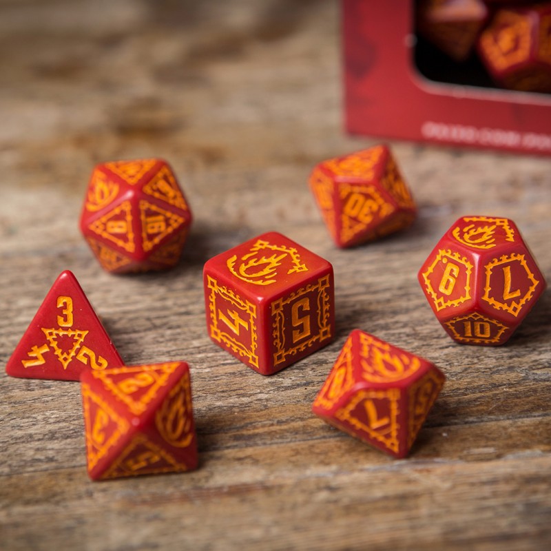 Pathfinder Legacy of Fire Polyhedral 7-Dice Set QWS SPAT 31 Q Workshop