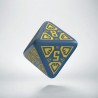 D8 Arcade Blue & yellow die