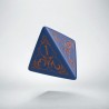 D4 Wizard Dark-blue & orange die