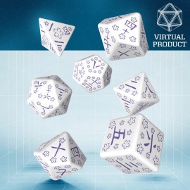 Virtual Japanese Dice Set: Blue Star Lotus VTT