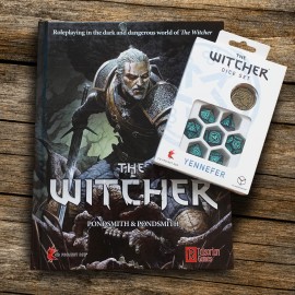 The Witcher P&P Core Rulebook + Kości RPG Wiedźmin. Yennefer - Mistrzyni Magii