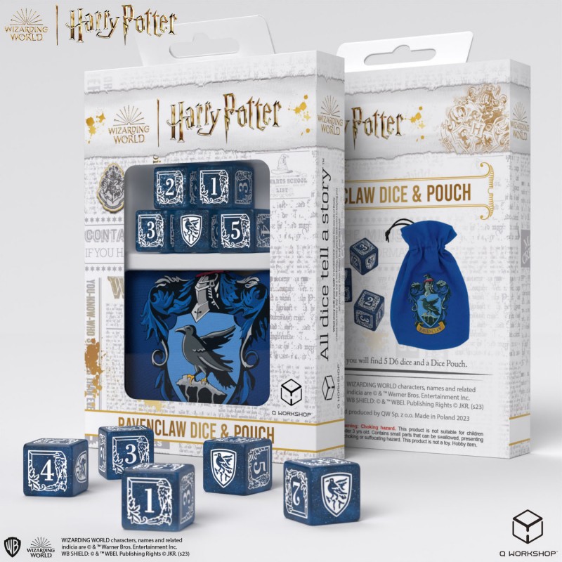 Harry Potter. Ravenclaw Dice & Pouch - Q WORKSHOP