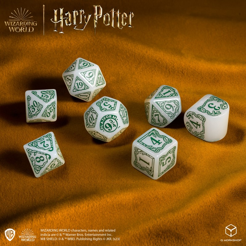 Harry Potter Dice Set Slytherin Modern Dice Set - White (7) – Amuzzi